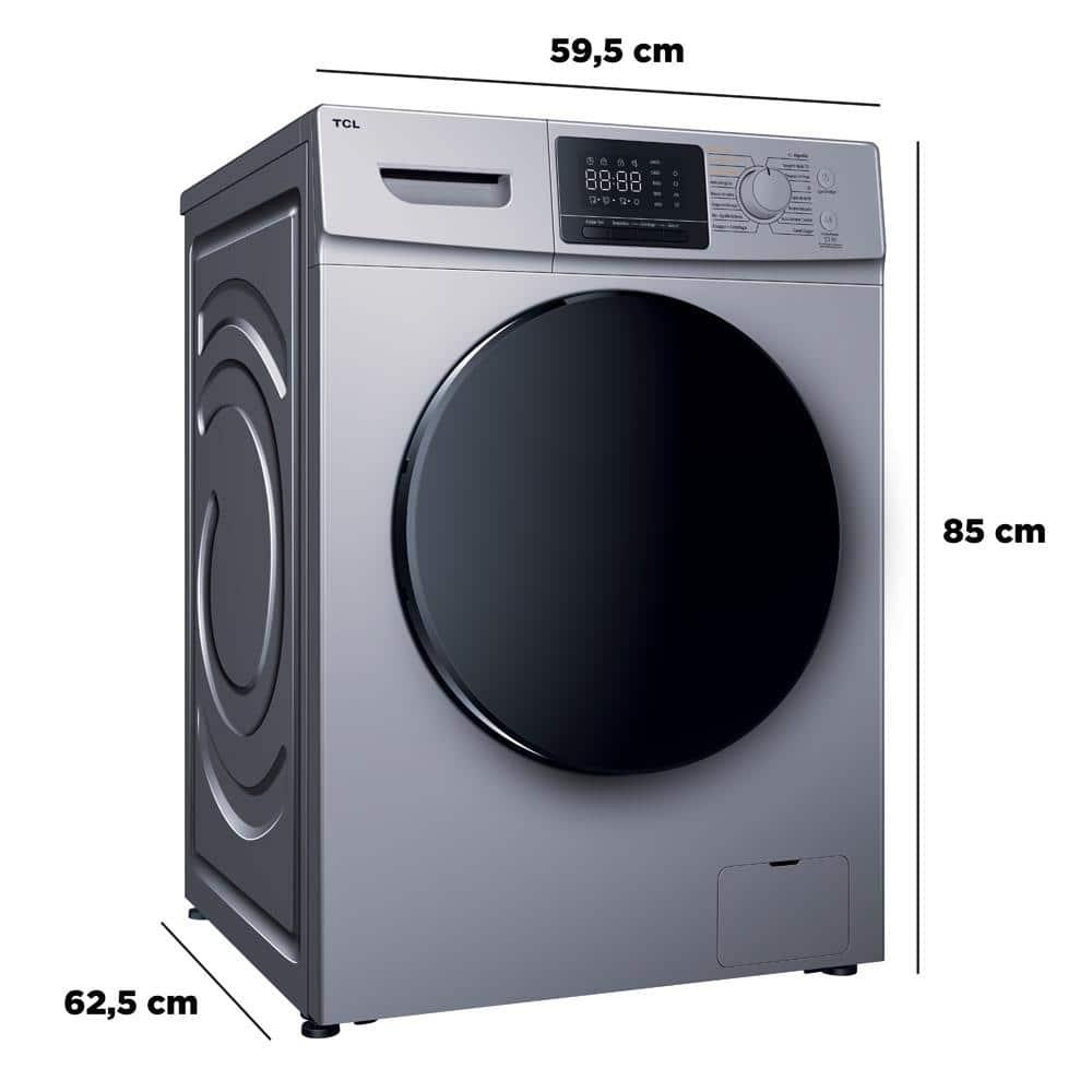 Lava e Seca TCL 11kg/7kg com Motor BLDC Inverter e Sistema Air Wash C311WDS - Prata - 5