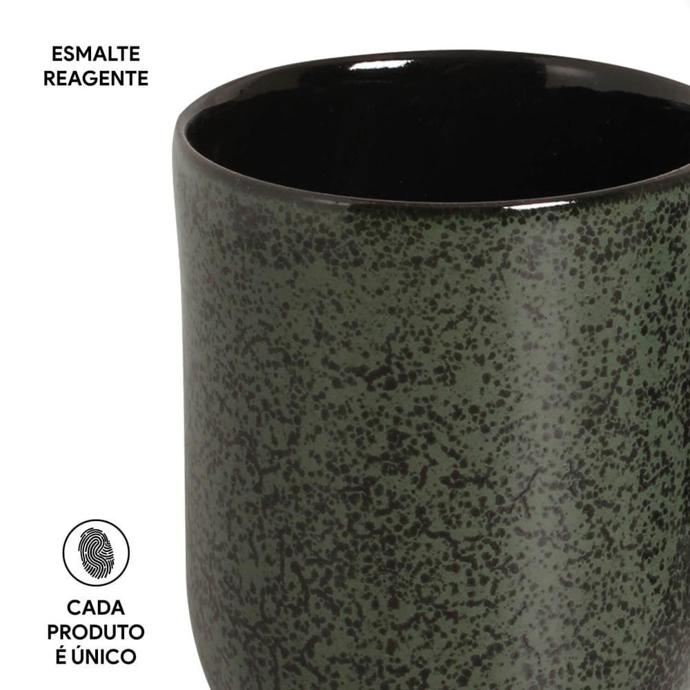 Conjunto de Canecas Porto Brasil Orgânico Greenery Verde 4 peças - 273 ml - 6