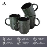 Conjunto de Canecas Porto Brasil Orgânico Greenery Verde 4 peças - 273 ml - 5