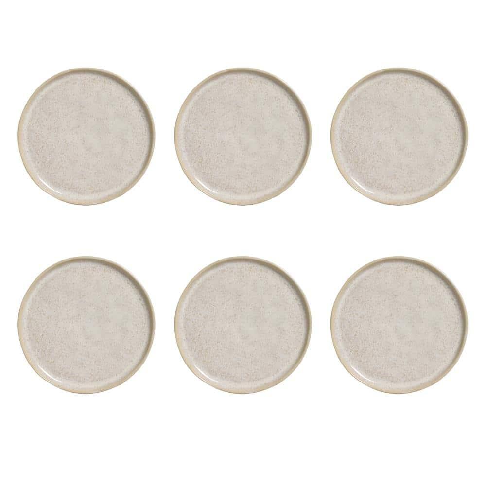 Conjunto de Prato de Pão Porto Brasil Bio Latte 6 peças – Bege - 1