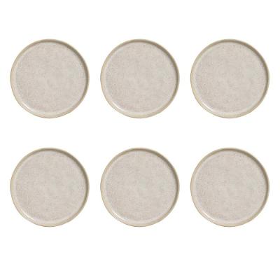 Conjunto de Prato de Pão Porto Brasil Bio Latte 6 peças – Bege