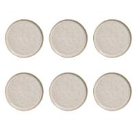 Conjunto de Prato de Pão Porto Brasil Bio Latte 6 peças – Bege - 1