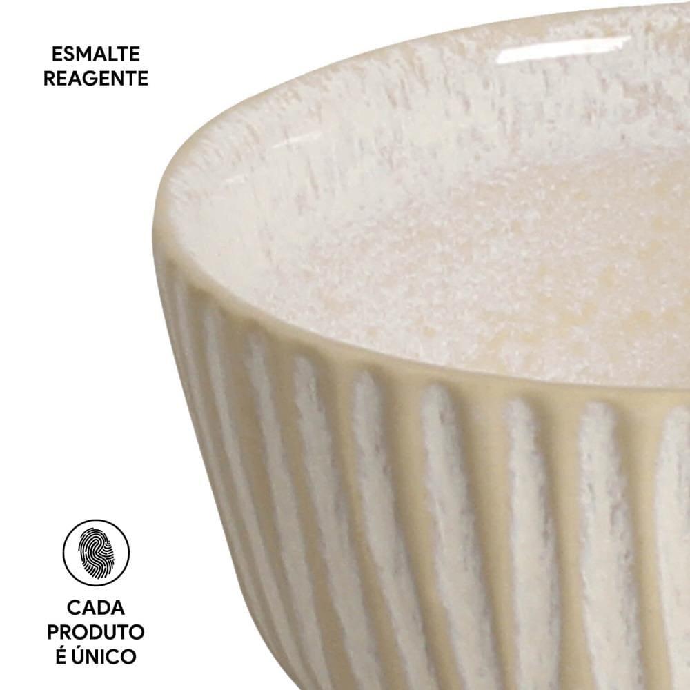 Conjunto de Ramequim Porto Brasil Linhas Latte com 6 Peças 170 ml - Bege - 6