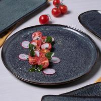 Conjunto de Pratos Rasos Porto Brasil Bio Titanium com 6 Peças - Azul