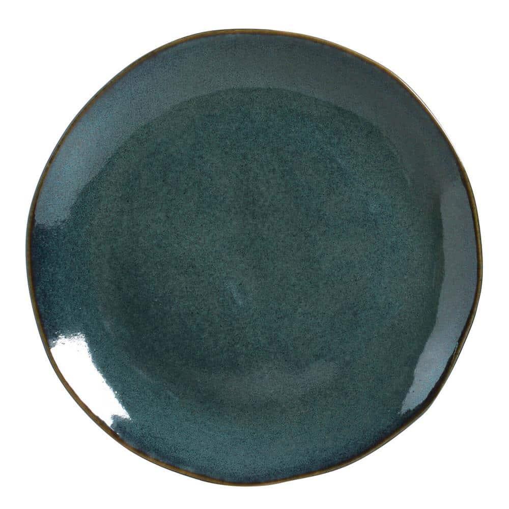Conjunto de Pratos Rasos Porto Brasil Orgânico Oceano com 6 Peças - Azul - 2