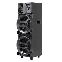 Torre de Som Amvox Titan Black ACA 1402 com Luz e Display em LED, 2 Woofers de 10", Bluetooth, Entradas USB, Card e Microfones 1400W - Bivolt - 2