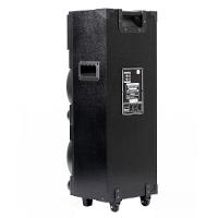 Torre de Som Amvox Duplo 8 Black ACA1101 com Luz de LED, 2 Woofers de 8", Bluetooth, Entradas UBS SD e Microfones - 1100W - 5
