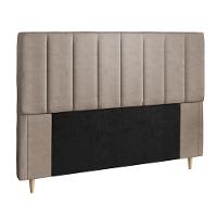 Cabeceira para Cama Box Queen Dobuê Veneza com Revestimento em Veludo - 2
