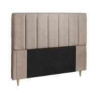 Cabeceira para Cama Box Casal Dobuê Veneza com Revestimento em Veludo - 2
