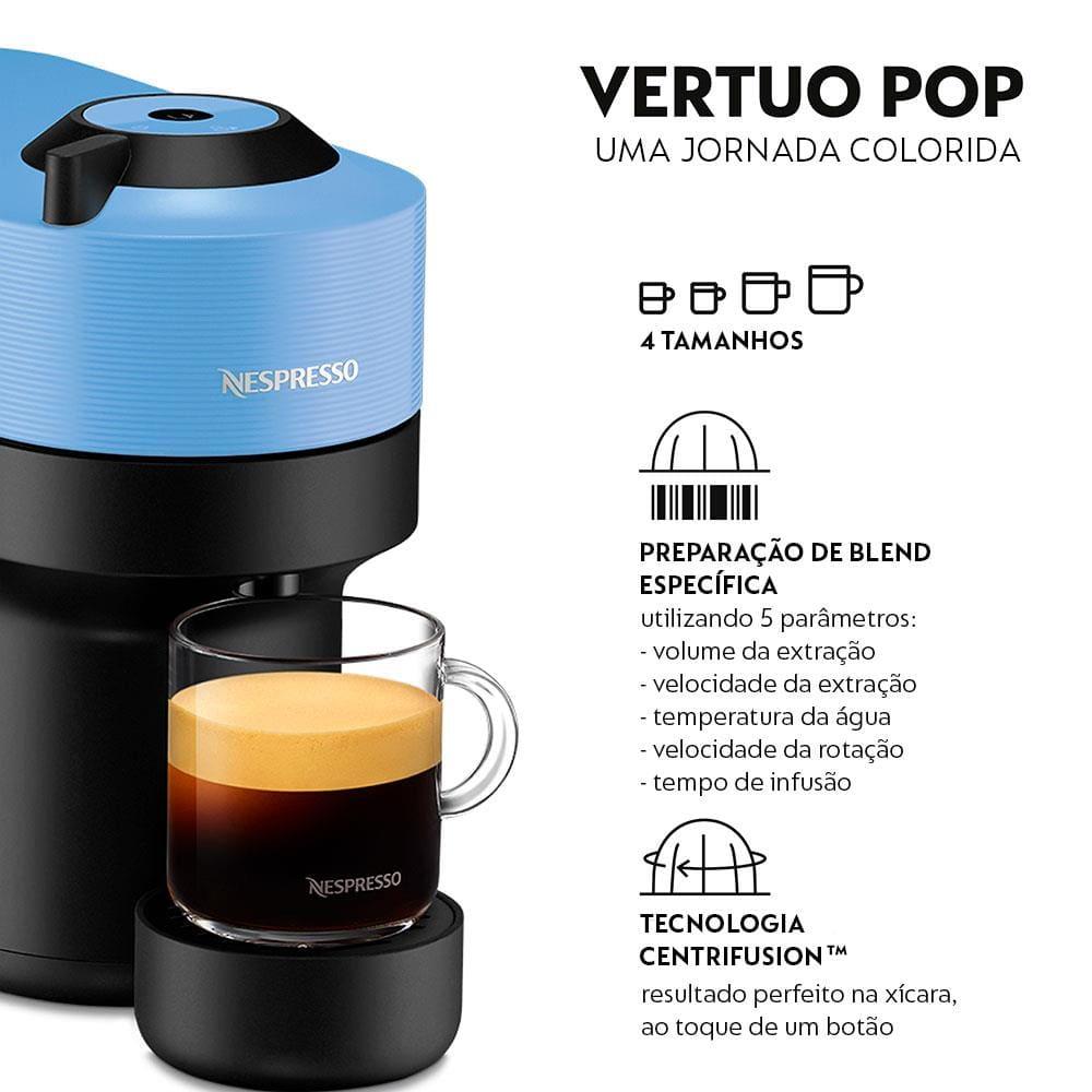 Cafeteira Nespresso Vertuo Pop com Kit Boas-Vindas – Azul Pacífico - 2
