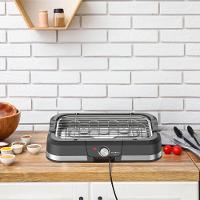 Churrasqueira Elétrica Britânia BCQ40 com Seletor de Temperatura e Revestimento Antiaderente – Preta e Inox - 3