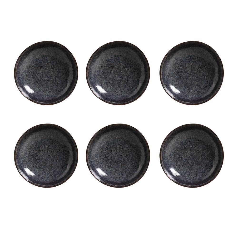 Conjunto de Pratos Fundos Porto Brasil Bio Titanium com 6 Peças - Azul - 1