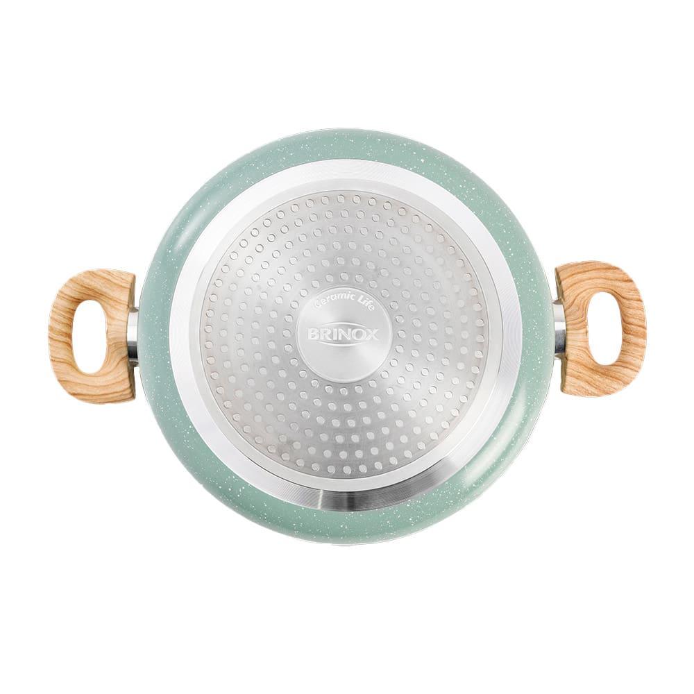 Conjunto de Panelas 5 Peças Brinox Botanika com Antiaderente Cerâmico - Verde - 7