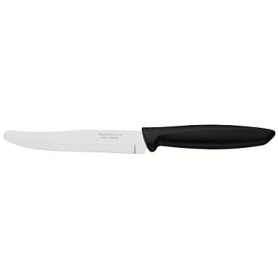Faca 5" para Frutas Tramontina Plenus em Aço Inox com Fio Liso - Preto
