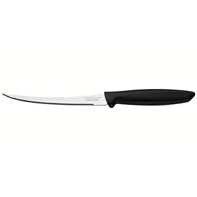 Faca 5" para Tomate Tramontina Plenus em Aço Inox - Preto
