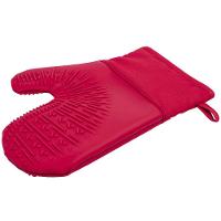 Luva de Silicone Euro com Tecido Vermelha - 26,5cm - 1