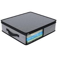 Organizador Euro Home para Lençóis e Fronhas com Visor - Cinza