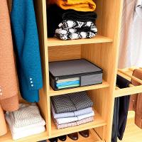 Organizador Euro Home para Lençóis e Fronhas com Visor - Cinza - 5