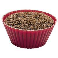 Conjunto de Formas para Cupcake 12 Peças Euro em Silicone Redondas - Vermelho - 3