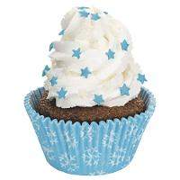 Conjunto de Formas para Cupcake 12 Peças Euro em Silicone Redondas - Vermelho - 4