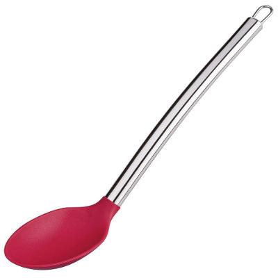 Colher para Arroz Euro em Silicone 33,5 cm - Vermelha