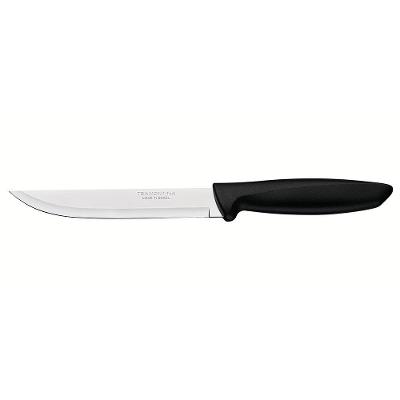 Faca 6" para Cozinha Tramontina Plenus em Aço Inox - Preto
