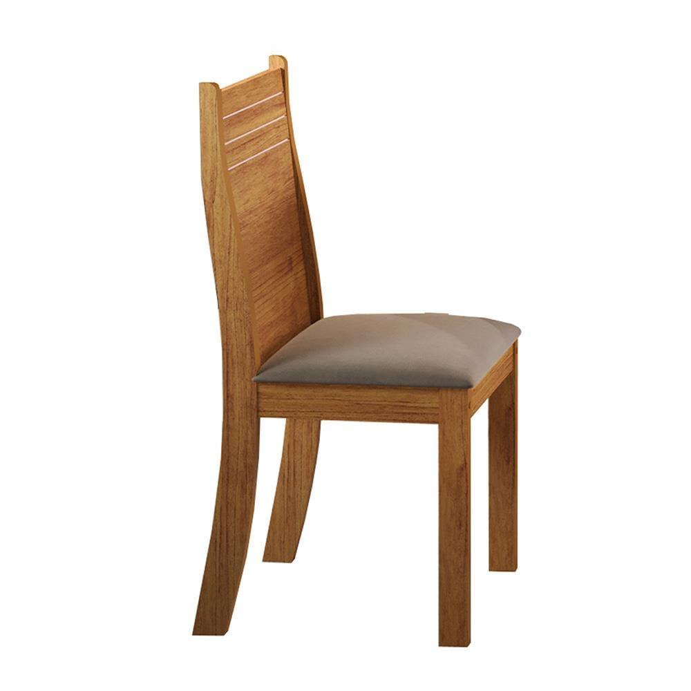 Mesa de Jantar Retangular Viero Carmen com 6 Cadeiras Estofadas e Revestidas em Veludo - 2