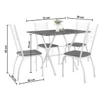 Mesa de Jantar de Granito Fabone Miami com 4 Cadeiras Estofadas - 3
