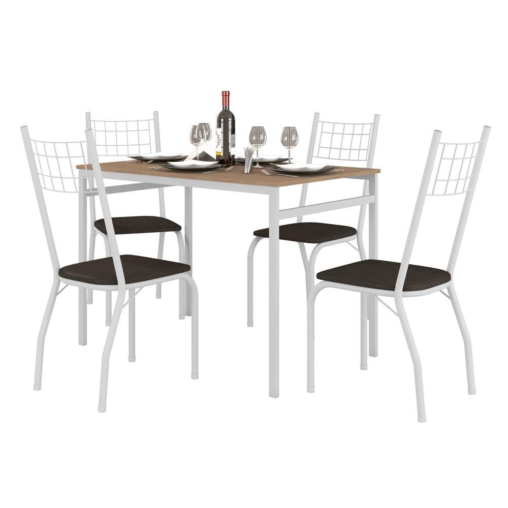 Mesa Retangular Fabone Sintra com 4 Cadeiras Estofadas - 2