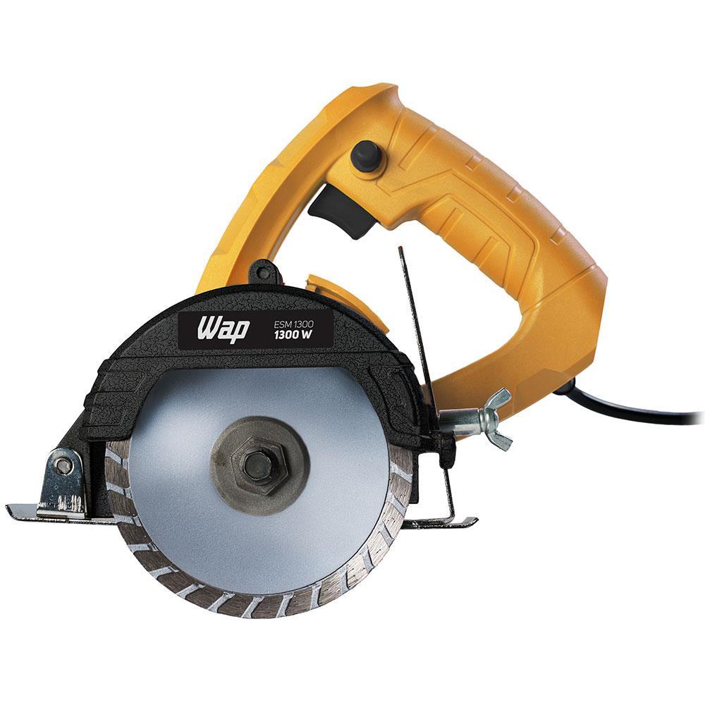 Serra Mármore WAP ESM 1300 4.3/8" 1.300W com 2 Chaves de Aperto – Amarela/Preta - 2