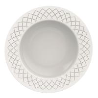 Aparelho de Jantar 20 Peças Tramontina Ingrid em Porcelana Decorada - Branco - 5