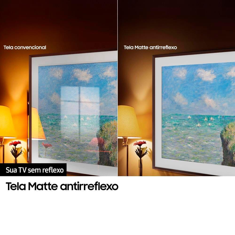 Smart TV 55” 4K Samsung The Frame QN55LS03D QLED, Tela Matte Antirreflexo com Molduras Customizáveis, Design Modern Frame, Modo Arte e Dolby Atmos - 6