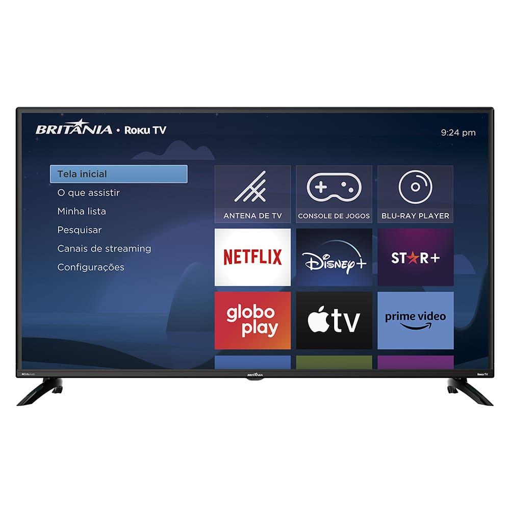 Smart TV LED 42" Britânia BTV42G6FR2CP com Tela Plana, Wi-Fi, HDMI e USB - 3