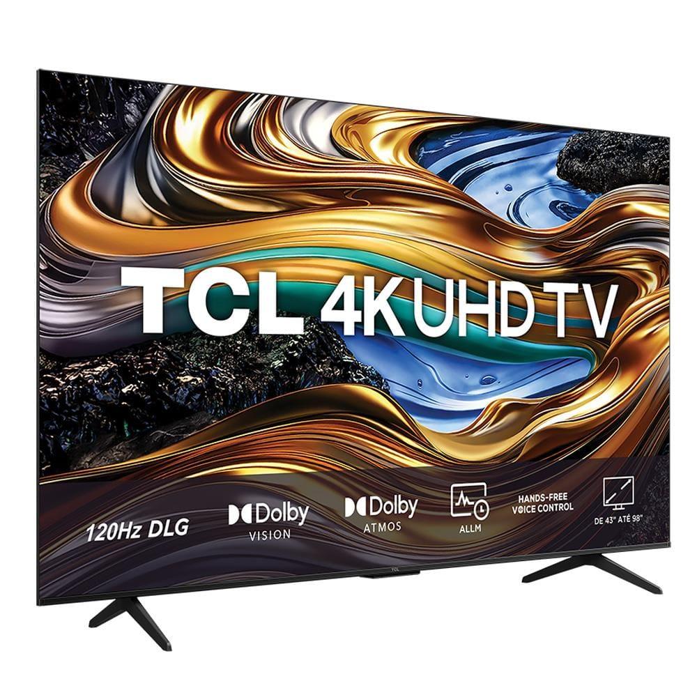 Smart TV 65” 4K UHD TCL 65P755 com Processador AIPQ, Google TV, Wi-Fi, Bluetooth, Google Assistente, Dolby Vision e Atmos - 4