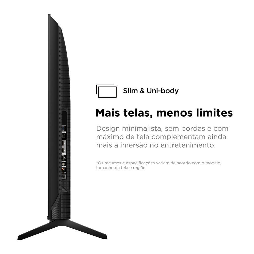 Smart TV 50” 4K TCL 50P755 Ultra HD LED Google TV Dolby Vision Atmos Sem Bordas - 9