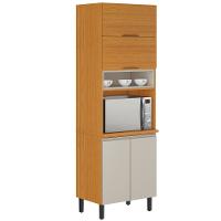 Paneleiro Itatiaia Ideale com 4 Portas, 5 Prateleiras e Nicho para Micro-ondas - 70cm largura - 1