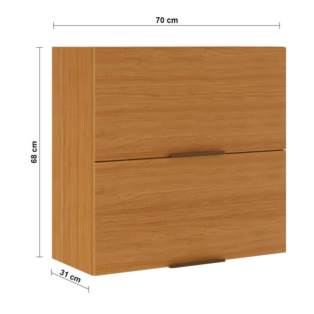 Armário Aéreo Itatiaia Ideale com 2 portas Basculantes e 70 cm de largura – Cinamomo - 3