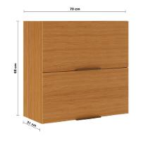 Armário Aéreo Itatiaia Ideale com 2 portas Basculantes e 70 cm de largura – Cinamomo - 3