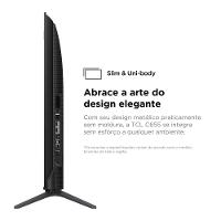Smart TV 50" QLED 4K TCL 50C655 com Processador AIPQ, Google TV, HDR10+, Wi-Fi Dual Band, Bluetooth Integrado, Google Assistente, Dolby Vision e Atmos - 9