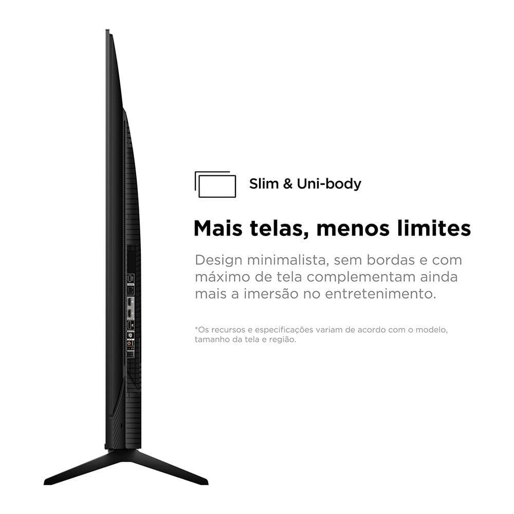 Smart TV 75” 4K UHD TCL 75P755 com Processador AIPQ, Google TV, Wi-Fi, Bluetooth, Google Assistente, Dolby Vision e Atmos - 9
