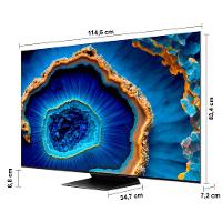 Smart TV 65" QLED 4K TCL Mini LED 65C755 com processador AIPQ, Google TV, HDR10+, Wi-Fi, Google Assistente, Dolby Vision e Atmos
