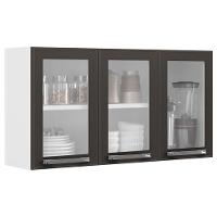 Armário Aéreo Triplo Itatiaia Florença com 3 Portas e 2 Prateleiras - 105cm de largura - 1