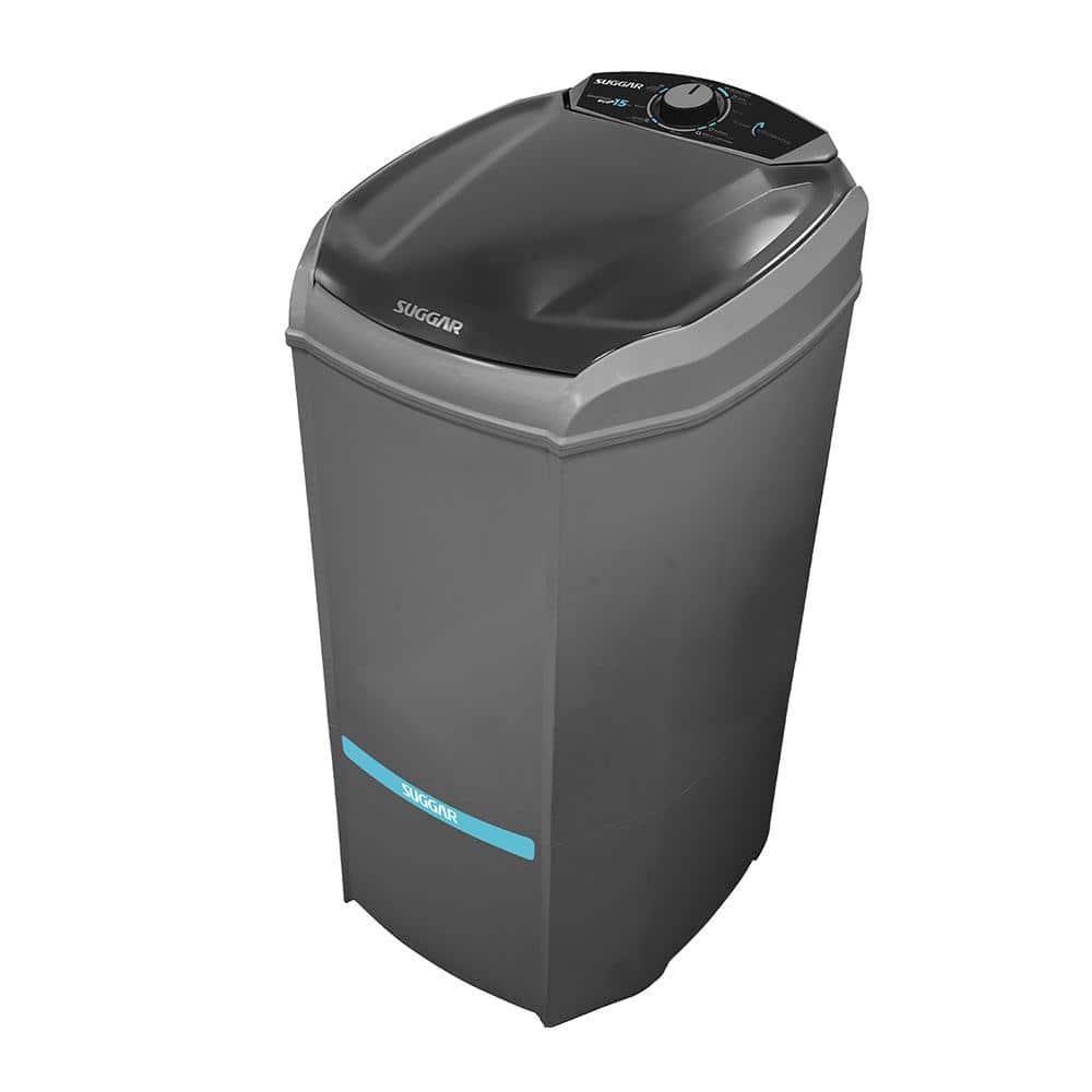 Tanquinho de Roupas Suggar 15Kg Lavamax Eco LE1521PR com Dispenser Para Sabão e Desligamento Automático - Prata - 2