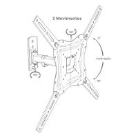 Suporte para TV Biarticulado Aquário SAV 3400 - 3