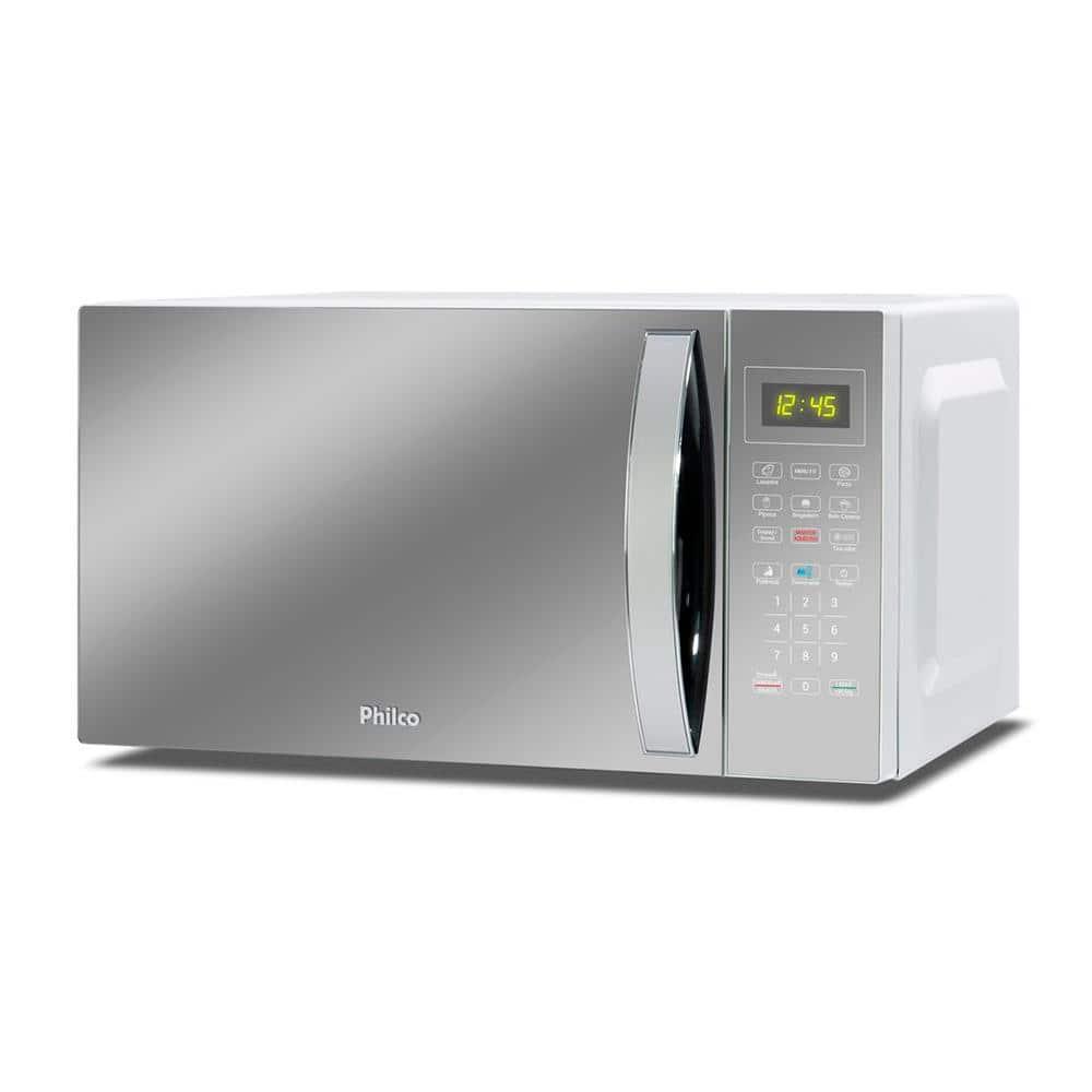 Micro-ondas Philco PMO38E 1400W com Função Manter Aquecido e Tirar Odor – Branco Espelhado - 1