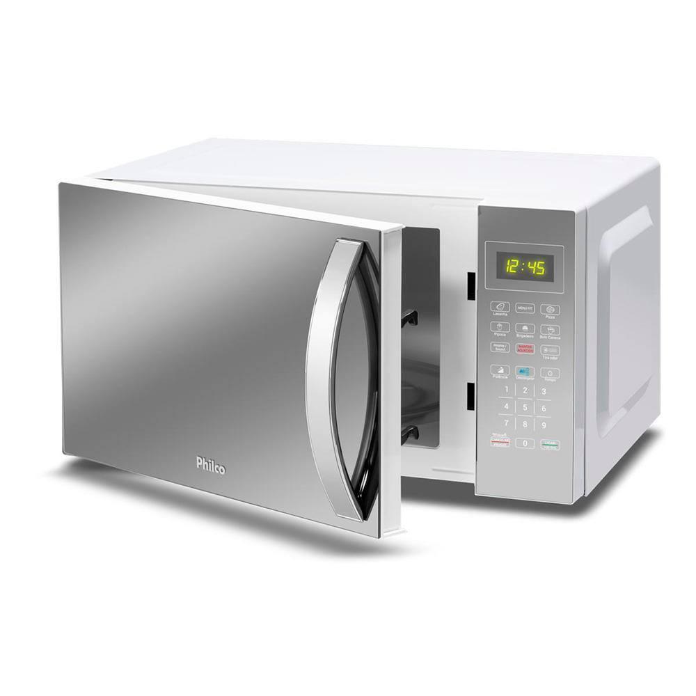 Micro-ondas Philco PMO38E 1400W com Função Manter Aquecido e Tirar Odor – Branco Espelhado - 3