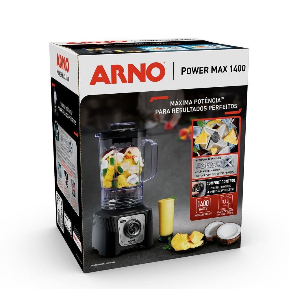 Liquidificador Arno Power Max LN65 Comfort Control 15 Velocidades 1400W - Preto - 6