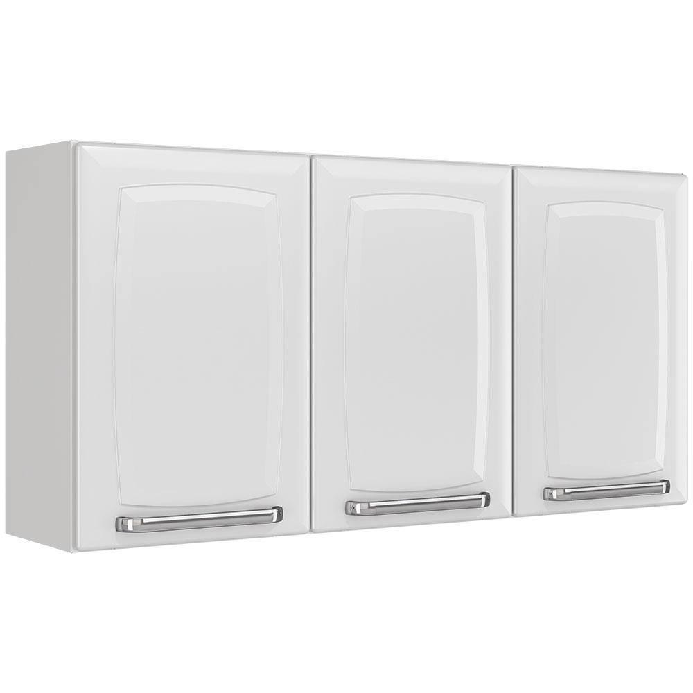 Armário Aéreo Triplo Itatiaia Luce com 3 Portas e 2 Prateleiras - 105cm de largura - 2