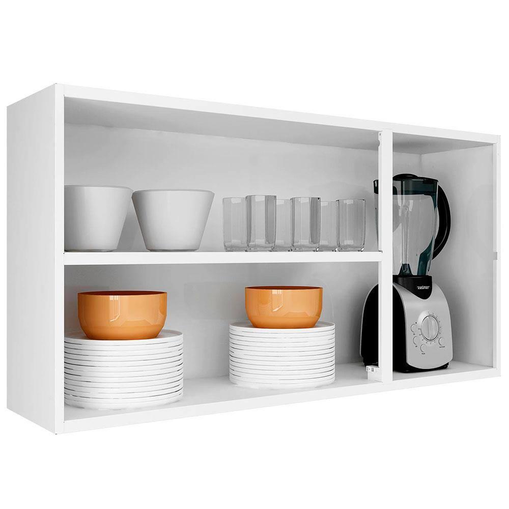 Armário Aéreo Triplo Itatiaia Luce com 3 Portas e 2 Prateleiras - 105cm de largura - 3