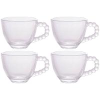 Conjunto com 4 Xícaras para Café Wolff Pearl em Cristal - 80 ml - 1